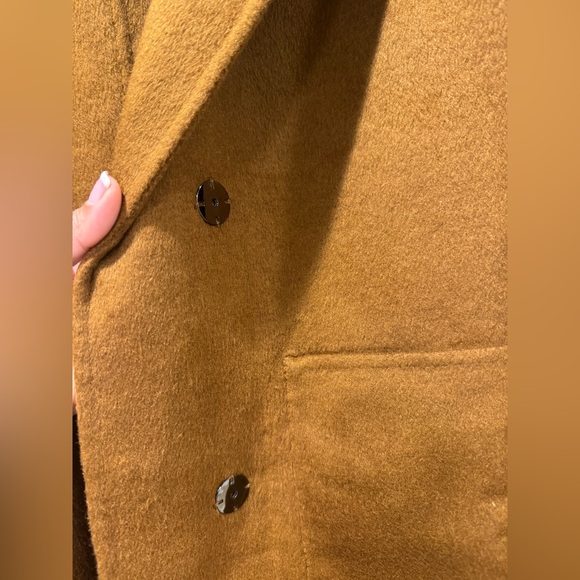 Walk This Way Wool Blend Oversized Coat - dark camel size S NWT Belle & Bloom - Picture 9 of 13